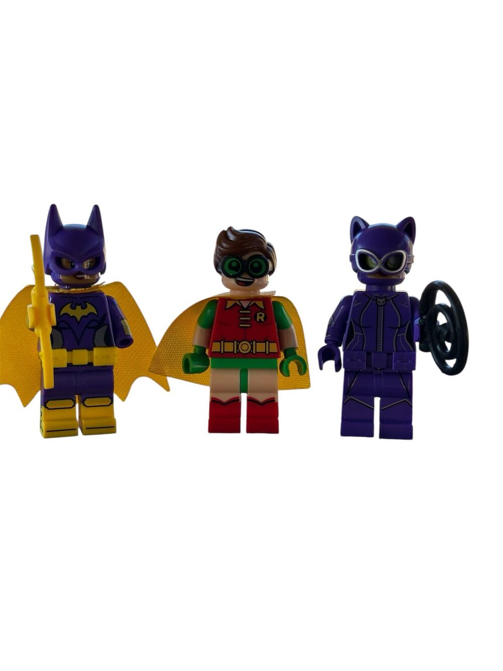 Lego Cat Woman, Robin and Bat Girl Mini Figures